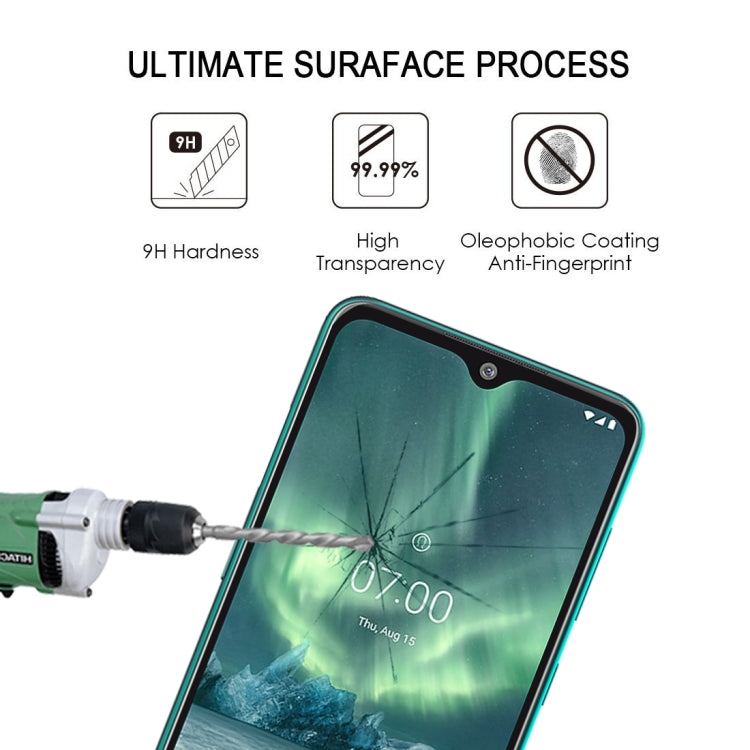 For Nokia 7.2 Full Glue Full Cover Screen Protector Tempered Glass film - Mobile Accessories by buy2fix | Online Shopping UK | buy2fix