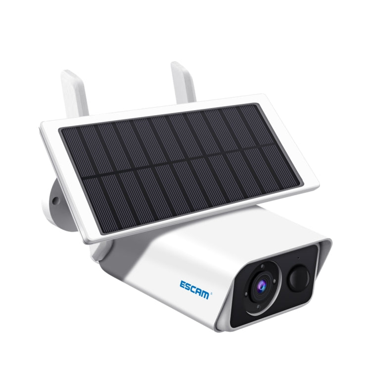 ESCAM QF180 H.265 3MP Solar Wifi IP Camera, Without Battery(White) - Bullet Camera by ESCAM | Online Shopping UK | buy2fix