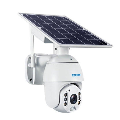 ESCAM QF280 HD 1080P IP66 Waterproof WiFi Solar Panel PT IP Camera with Battery, Support Night Vision / Motion Detection / TF Card / Two Way Audio (White) - Dome Camera by ESCAM | Online Shopping UK | buy2fix