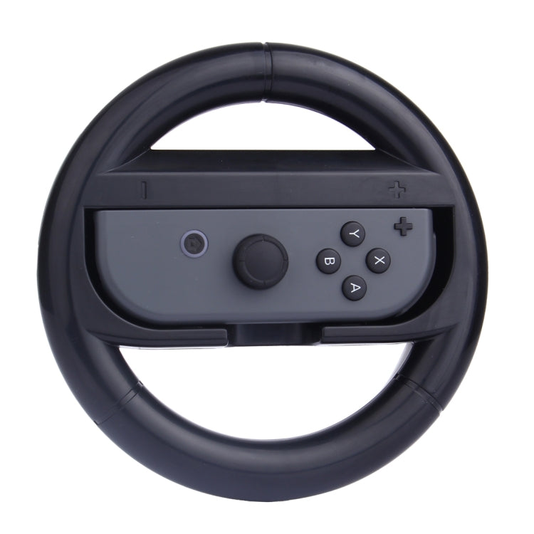 For Nintendo Switch Joy-Con Controller (Not Included) Round Gaming Steering Wheel(Black) - Gamepads by buy2fix | Online Shopping UK | buy2fix