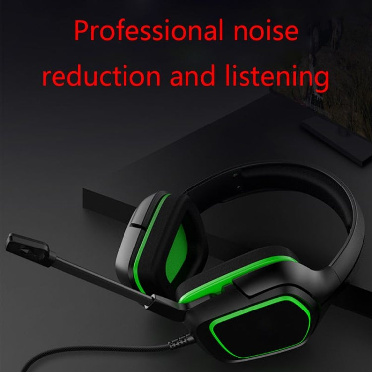 IPEGA PG-R006 Computer Games Wired Headset Noise Reduction Headphones with Mic for Sony PS4 / Nintendo Switch Lite / PC / Phones(Green) - Multimedia Headset by ipega | Online Shopping UK | buy2fix