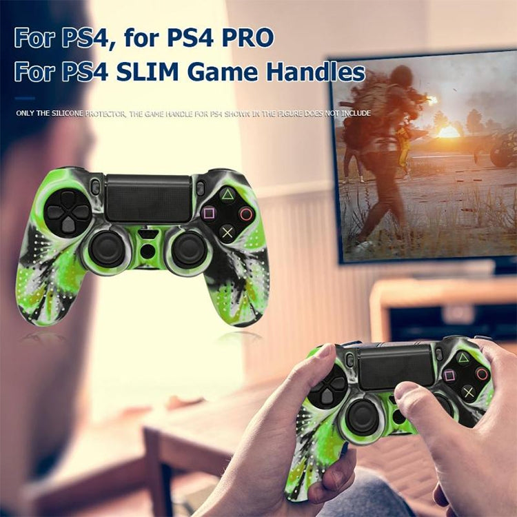 Non-slip Silicone Protective Case for Sony PS4(Green) - Cases by buy2fix | Online Shopping UK | buy2fix