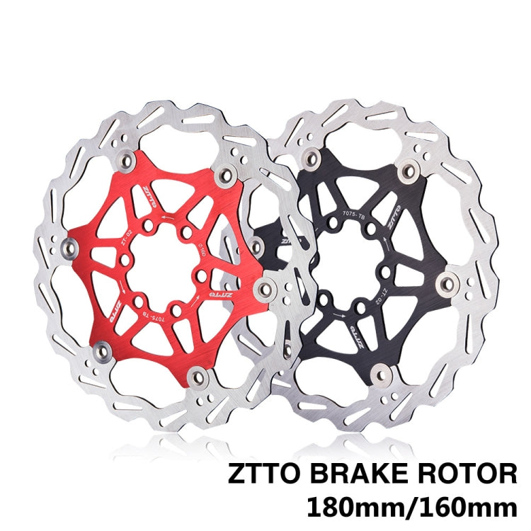 ZTTO Mountain Bike Disc Brake Disc Six Nail 180mm(Red) - Outdoor & Sports by ZTTO | Online Shopping UK | buy2fix