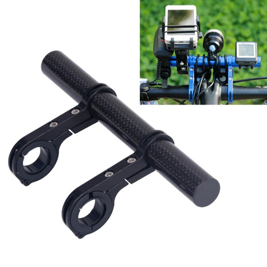 HLD-208 Mountainous Bicycle Carbon Fiber Handlebar Extension Frame Flashlight Bracket (Black) - Outdoor & Sports by buy2fix | Online Shopping UK | buy2fix