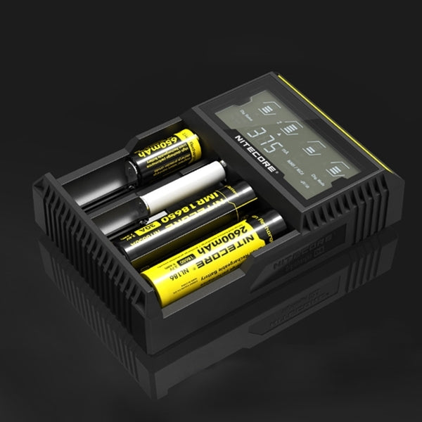 Nitecore D4 Intelligent Digi Smart Charger with LCD Display for 14500, 16340 (RCR123), 18650, 22650, 26650, Ni-MH and Ni-Cd (AA, AAA) Battery - Consumer Electronics by buy2fix | Online Shopping UK | buy2fix