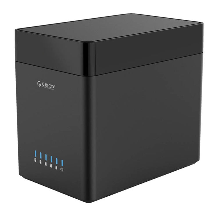 ORICO DS500U3 3.5 inch 5 Bay Magnetic-type USB 3.0 Hard Drive Enclosure with Blue LED Indicator - HDD Enclosure by ORICO | Online Shopping UK | buy2fix