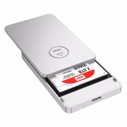 ORICO 2569S3 USB3.0 Micro-B External Hard Disk Box Storage Case for 9.5mm 2.5 inch SATA HDD / SSD(Silver) - HDD Enclosure by ORICO | Online Shopping UK | buy2fix