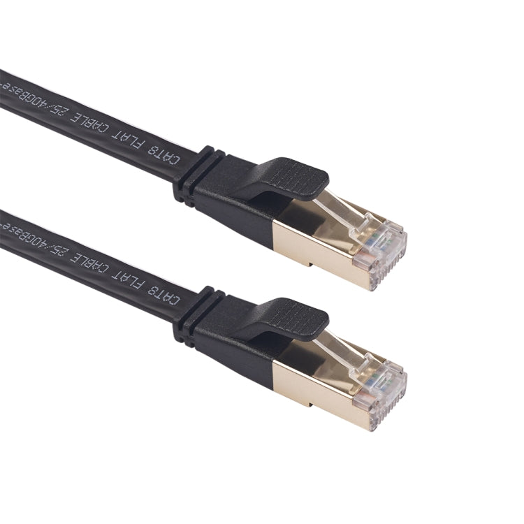 CAT8-2 Double Shielded CAT8 Flat Network LAN Cable, Length: 10m - Lan Cable and Tools by buy2fix | Online Shopping UK | buy2fix