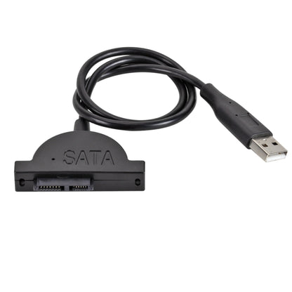 Slim SATA 13 Pin Female to USB 2.0 Adapter Converter Cable for Laptop ODD CD DVD Optical Drive, Cable Length: about 45cm - eSATA & SATA & IDE by buy2fix | Online Shopping UK | buy2fix