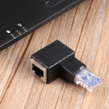 RJ45 Male to Female Converter 90 Degrees Extension Adapter for Cat5 Cat6 LAN Ethernet Network Cable - Lan Cable and Tools by buy2fix | Online Shopping UK | buy2fix