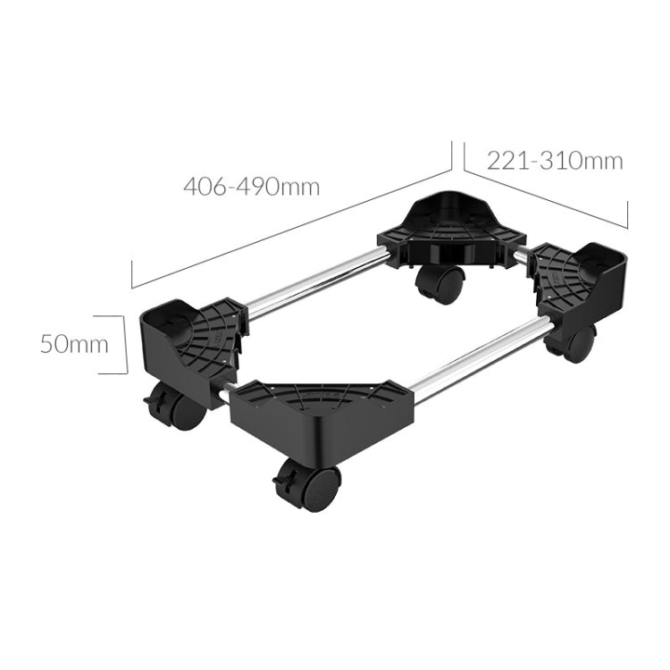 ORICO CPB4-BK-BP Computer Host Bracket with Wheels (Black) -  by ORICO | Online Shopping UK | buy2fix