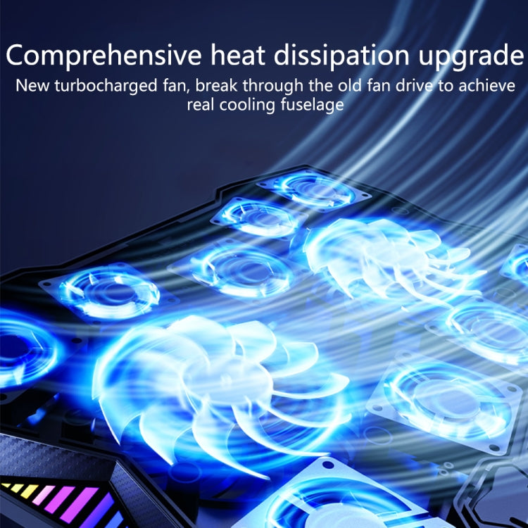 Benks SR08 Notebook Computer Cooling Fan Pad Desktop Laptop Riser Stand with LED Light - Cooling Pads by Benks | Online Shopping UK | buy2fix