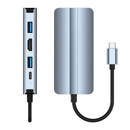 BYL-2205 8 in 1 USB-C / Type-C to USB Multifunctional Docking Station HUB Adapter - Computer & Networking by buy2fix | Online Shopping UK | buy2fix