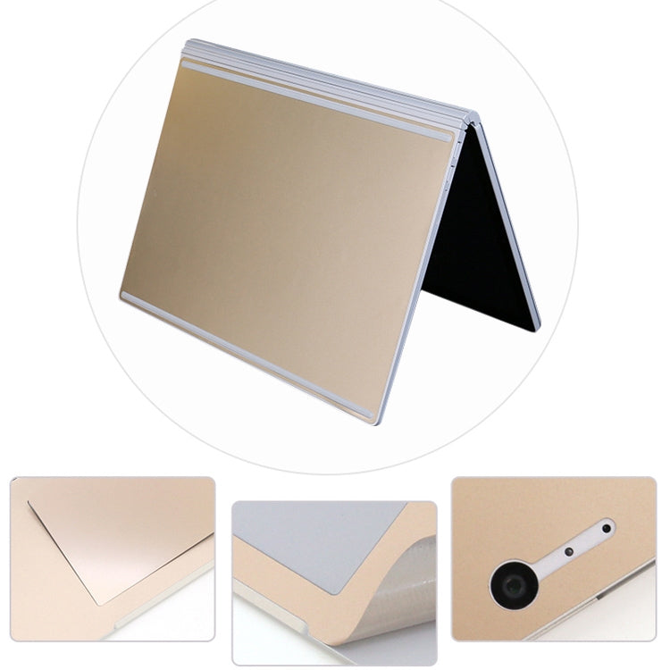 4 in 1 Notebook Shell Protective Film Sticker Set for Microsoft Surface Book 2 15 inch(Gold) - Computer & Networking by buy2fix | Online Shopping UK | buy2fix