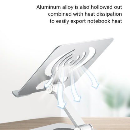 L-13 Aluminum Alloy Foldable Rotating Laptop/Tablet Stand (Silver) - Computer & Networking by buy2fix | Online Shopping UK | buy2fix