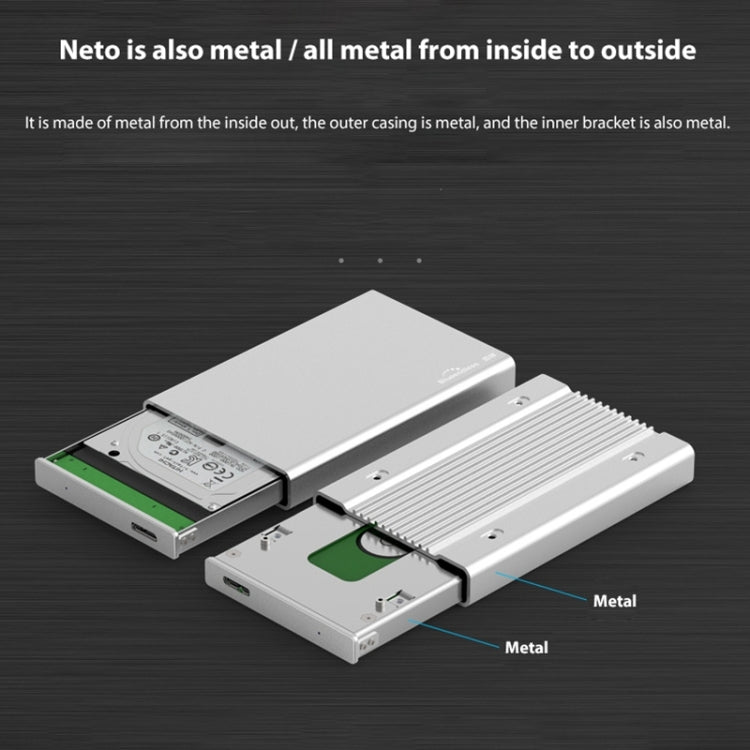 Blueendless U23Q SATA 2.5 inch Micro B Interface HDD Enclosure with Micro B to USB Cable, Support Thickness: 10mm or less - HDD Enclosure by buy2fix | Online Shopping UK | buy2fix