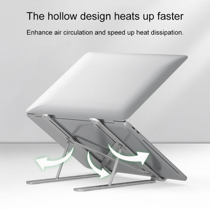 Portable Adjustable Laptop Stand Desktop Lifting Height Increase Rack Folding Heat Dissipation Holder, Style: Fan - Computer & Networking by buy2fix | Online Shopping UK | buy2fix