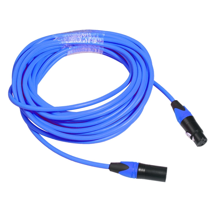 XRL Male to Female Microphone Mixer Audio Cable, Length: 3m (Blue) - Consumer Electronics by buy2fix | Online Shopping UK | buy2fix