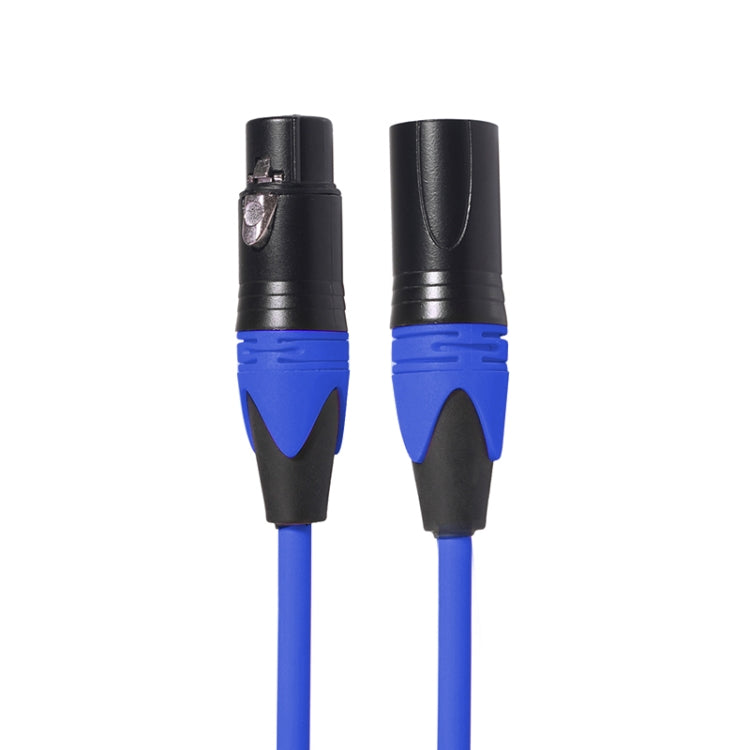 XRL Male to Female Microphone Mixer Audio Cable, Length: 3m (Blue) - Consumer Electronics by buy2fix | Online Shopping UK | buy2fix