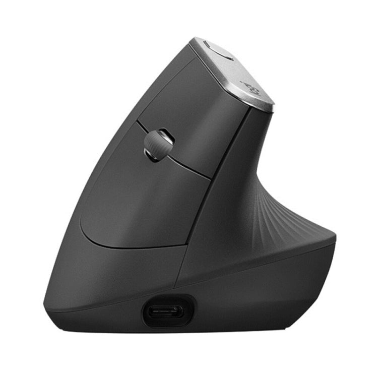 Logitech MX Vertical 4000DPI USB-C / Type-C + Unifying + Bluetooth Three-mode Ergonomic Wireless Vertical Optical Mouse (Black) - Wireless Mice by Logitech | Online Shopping UK | buy2fix