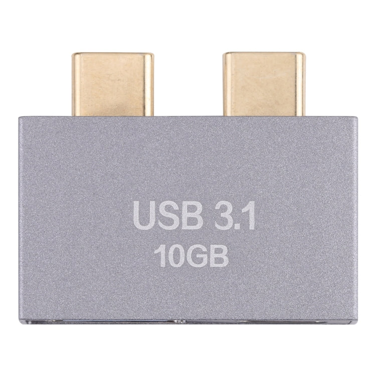 USB Female + USB-C / Type-C Female to 2 x USB-C / Type-C Male Adapter - Computer & Networking by buy2fix | Online Shopping UK | buy2fix