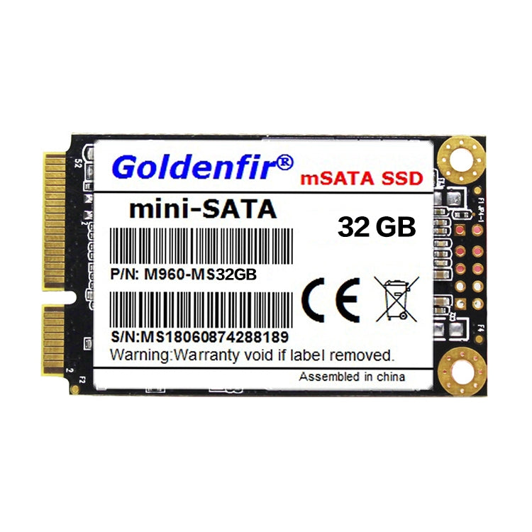 Goldenfir 1.8 inch Mini SATA Solid State Drive, Flash Architecture: TLC, Capacity: 32GB - Computer & Networking by Goldenfir | Online Shopping UK | buy2fix