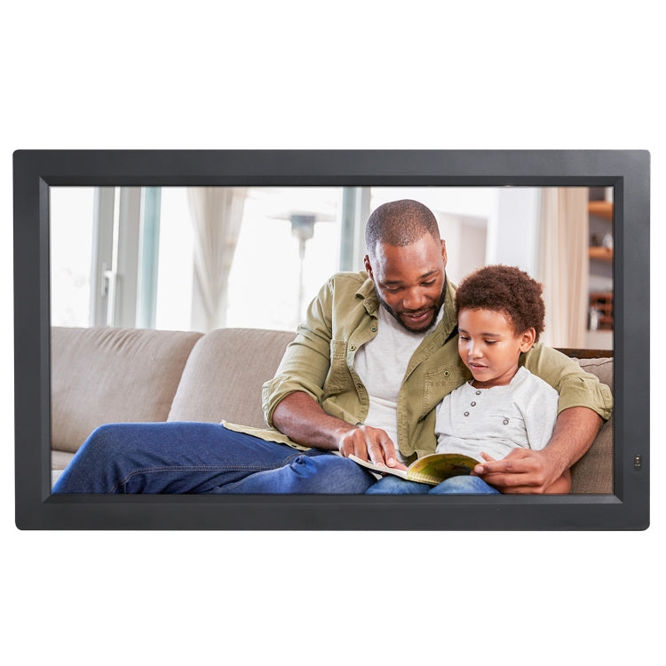 21.5 inch LED Display Digital Photo Frame with Holder & Remote Control, US Plug(Black) - 15 inch Above by buy2fix | Online Shopping UK | buy2fix