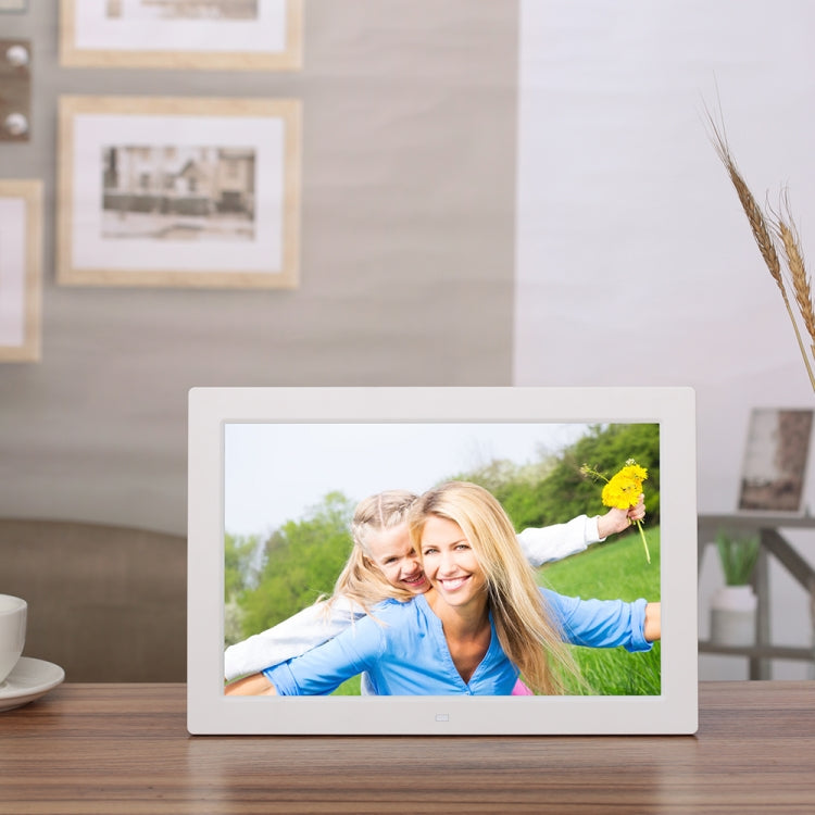 13 inch High-definition Digital Photo Frame Electronic Photo Frame Showcase Display Video Advertising Machine(White) - Consumer Electronics by buy2fix | Online Shopping UK | buy2fix