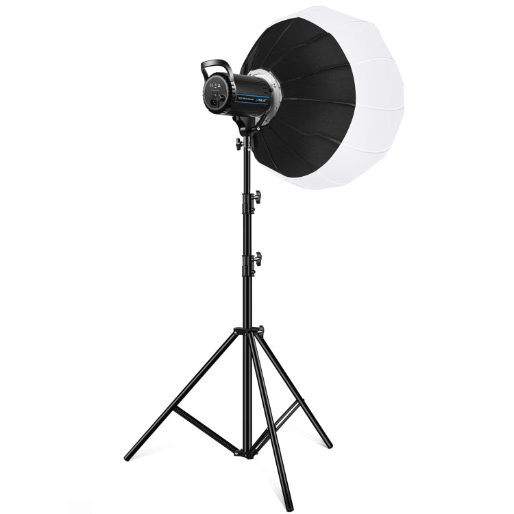 PULUZ 100W 5600K Studio Video Light + 2.8m Light Holder + 65cm Foldable Lantern Softbox Photography Kit(EU Plug) - Shoe Mount Flashes by PULUZ | Online Shopping UK | buy2fix