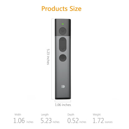 Doosl DSIT032 2.4GHz Wireless Presenter PowerPoint Clicker Representation Remote Control Green Laser Pointer, Control Distance: 100m -  by DOOSL | Online Shopping UK | buy2fix