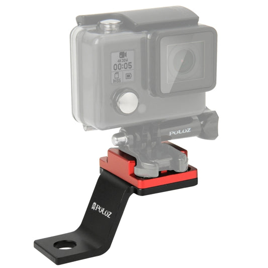 PULUZ Fixed Metal Motorcycle Holder Mount for GoPro Hero11 Black / HERO10 Black /9 Black /8 Black /7 /6 /5 /5 Session /4 Session /4 /3+ /3 /2 /1, DJI Osmo Action and Other Action Cameras(Red) - DJI & GoPro Accessories by PULUZ | Online Shopping UK | buy2fix