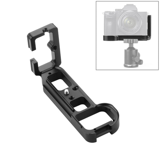 PULUZ 1/4 inch Vertical Shoot Quick Release L Plate Bracket Base Holder for Sony A7R / A7 / A7S(Black) - Camera Accessories by PULUZ | Online Shopping UK | buy2fix