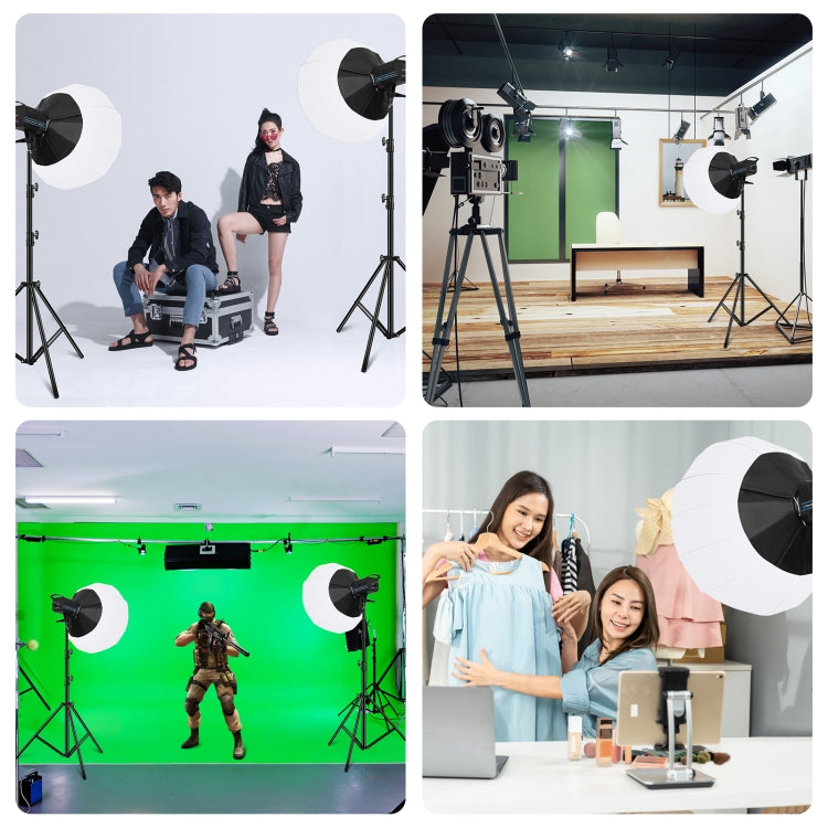 PULUZ 220V 150W Studio Video Light  3200K-5600K Dual Color Temperature Built-in Dissipate Heat System with Remote Control(EU Plug) - Camera Accessories by PULUZ | Online Shopping UK | buy2fix