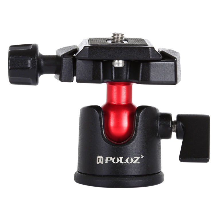 PULUZ 360 Degree Rotation Panoramic Metal Ball Head with Quick Release Plate for DSLR & Digital Cameras(Black) - Camera Accessories by PULUZ | Online Shopping UK | buy2fix