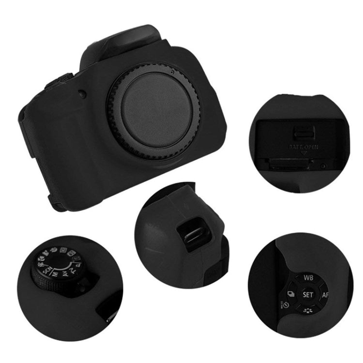 PULUZ Soft Silicone Protective Case for Canon EOS 650D / 700D (Black) - Camera Accessories by PULUZ | Online Shopping UK | buy2fix