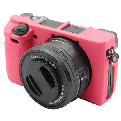 PULUZ Soft Silicone Protective Case for Sony ILCE-6300 / A6400(Rose Red) - Protective Case by PULUZ | Online Shopping UK | buy2fix