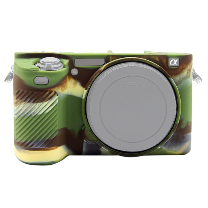 PULUZ Soft Silicone Protective Case for Sony ILCE-6500(Camouflage) - Protective Case by PULUZ | Online Shopping UK | buy2fix