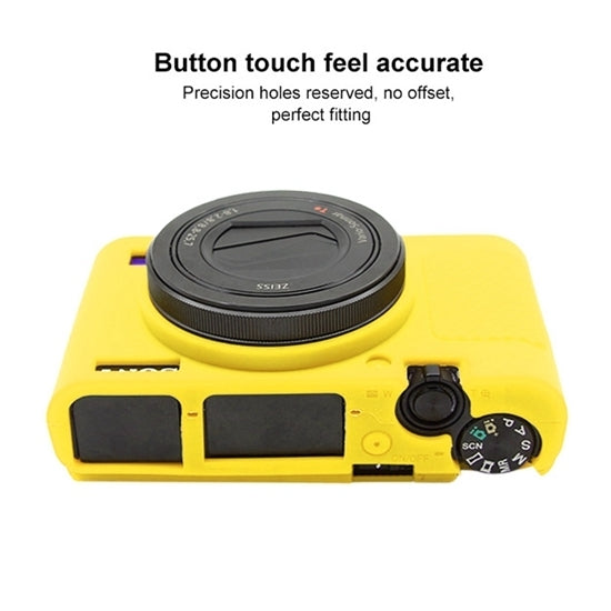 PULUZ Soft Silicone Protective Case for Sony RX100 III / IV / V(Yellow) - Camera Accessories by PULUZ | Online Shopping UK | buy2fix