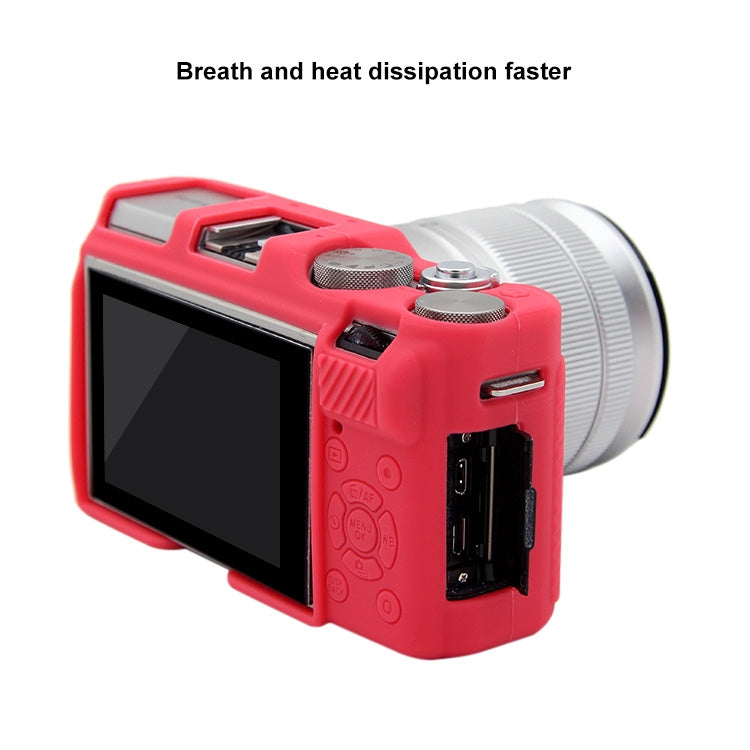 PULUZ Soft Silicone Protective Case for FUJIFILM X-A3 / X-A10(Rose Red) - Camera Accessories by PULUZ | Online Shopping UK | buy2fix