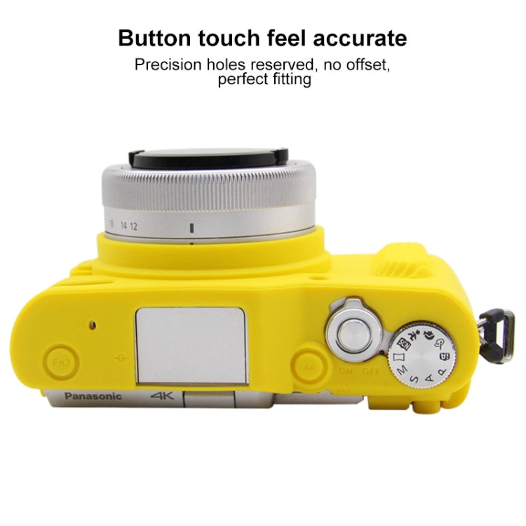 PULUZ Soft Silicone Protective Case for Panasonic Lumix GF10(Yellow) - Camera Accessories by PULUZ | Online Shopping UK | buy2fix