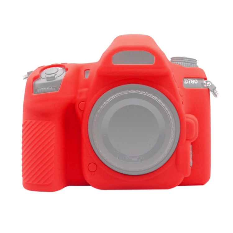 PULUZ Soft Silicone Protective Case for Nikon D780(Red) - Protective Case by PULUZ | Online Shopping UK | buy2fix