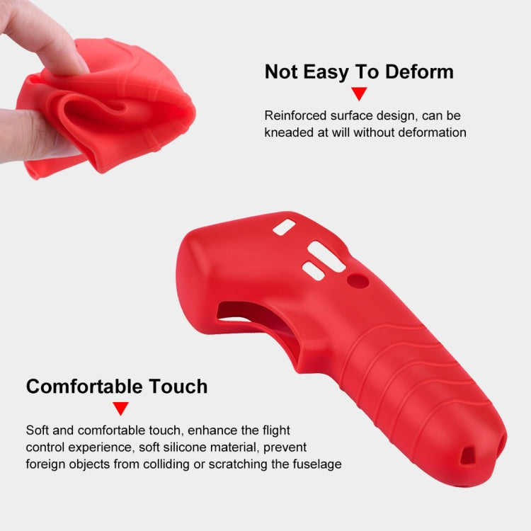 For DJI RC Motion 2 / DJI Avata / FPV Rocker PULUZ Silicone Protective Case with Neck Strap(Red) - DJI & GoPro Accessories by PULUZ | Online Shopping UK | buy2fix