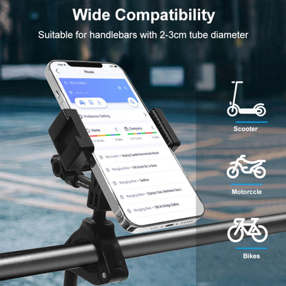 PULUZ Bike Cycling Bracket Mount with Phone Clamp for Phone & Sports Camera - Holders by PULUZ | Online Shopping UK | buy2fix