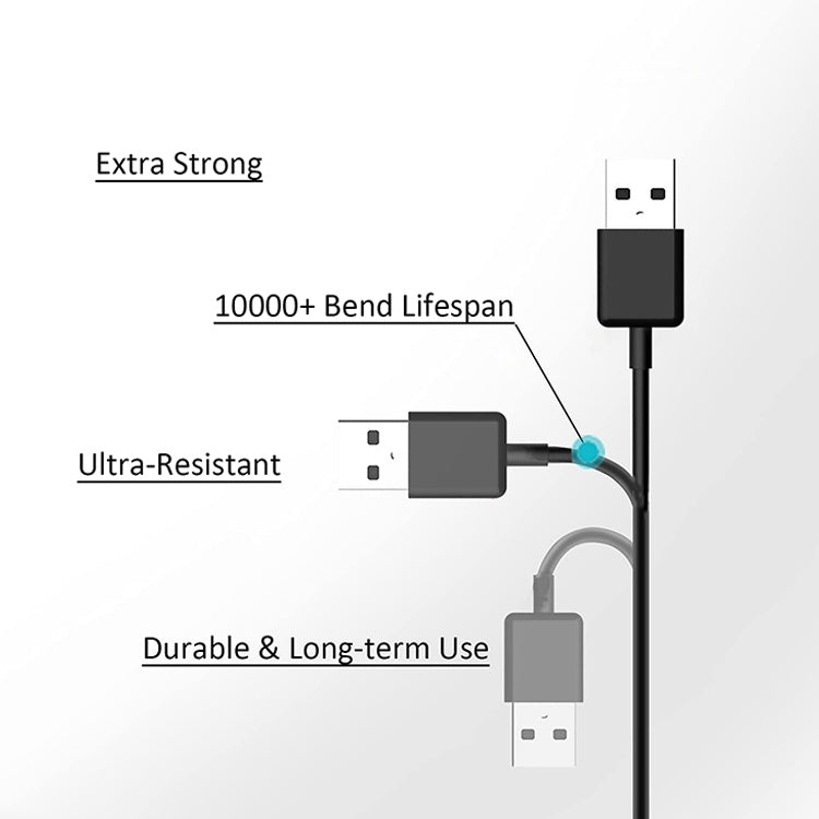 2m USB 3.0 Data Sync Charger Cable, For Asus Eee Pad Transformer Prime TF502 TF600T TF701T TF810(Black) - Micro USB Cable by buy2fix | Online Shopping UK | buy2fix