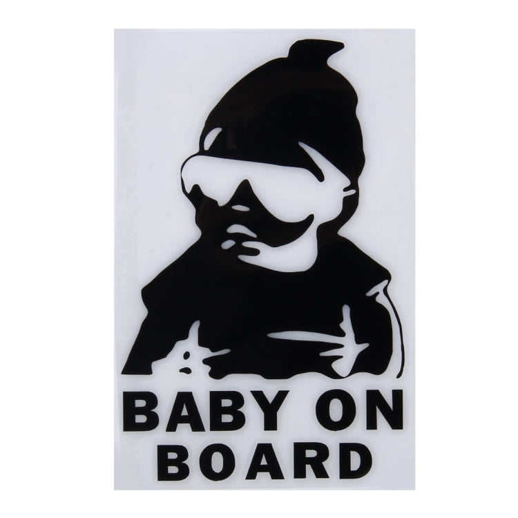 Baby On Board Pattern Vinyl Car Sticker, Size: 20cm x 13cm(Black) - Warning Sticker by buy2fix | Online Shopping UK | buy2fix