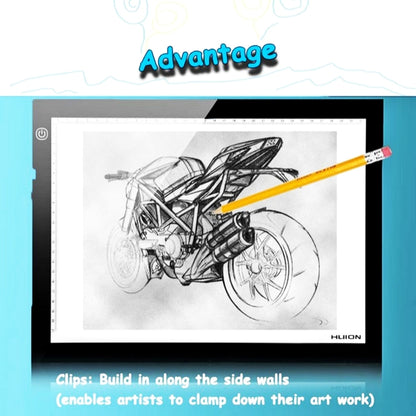 Huion L4S USB Portable 17.7 inch Ultra Slim Adjustable Brightness Art Craft Tattoo Tracing Light Box Pad Board -  by HUION | Online Shopping UK | buy2fix