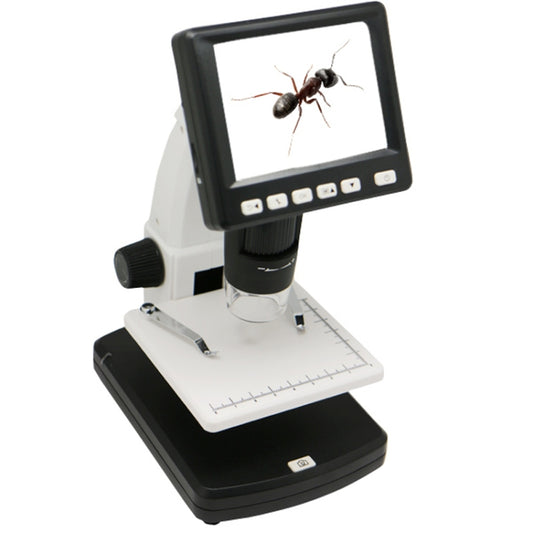 500X 5 Mega Pixels 3.5 inch LCD Standalone Digital Microscope with 8 LEDs, Support TF Card up to 32G (DMS-038M)(White) - Digital Microscope by buy2fix | Online Shopping UK | buy2fix