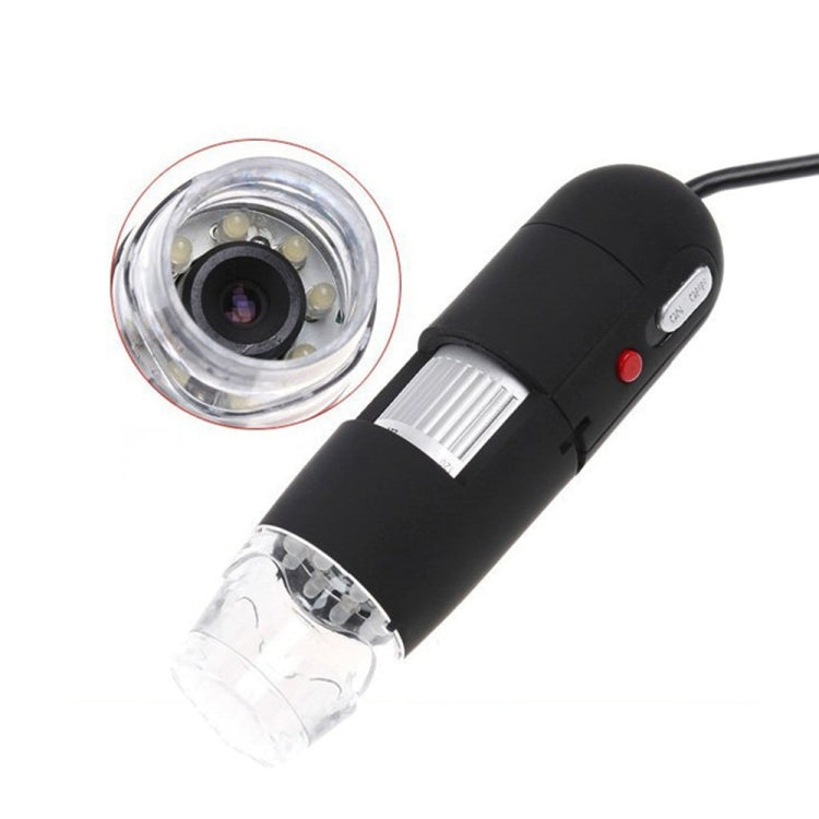 2.0 Mega Pixels 800X USB Digital Microscope with 8 LED White Light / Holder(Black) - Consumer Electronics by buy2fix | Online Shopping UK | buy2fix
