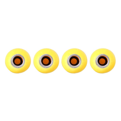 Universal 8mm Smiling Face Pattern Ball Style Plastic Car Tire Valve Caps, Pack of 4 - In Car by buy2fix | Online Shopping UK | buy2fix