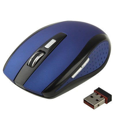 2.4 GHz 800~1600 DPI Wireless 6D Optical Mouse with USB Mini Receiver, Plug and Play, Working Distance up to 10 Meters (Blue) - Computer & Networking by buy2fix | Online Shopping UK | buy2fix